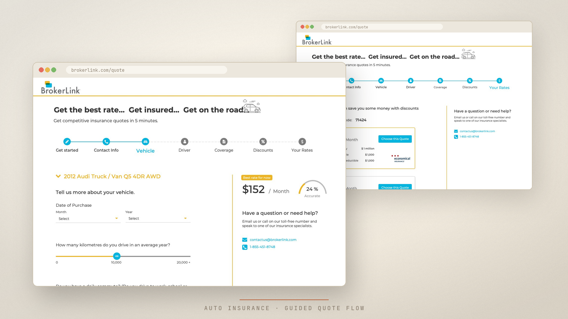 BrokerLink auto-insurance quoting