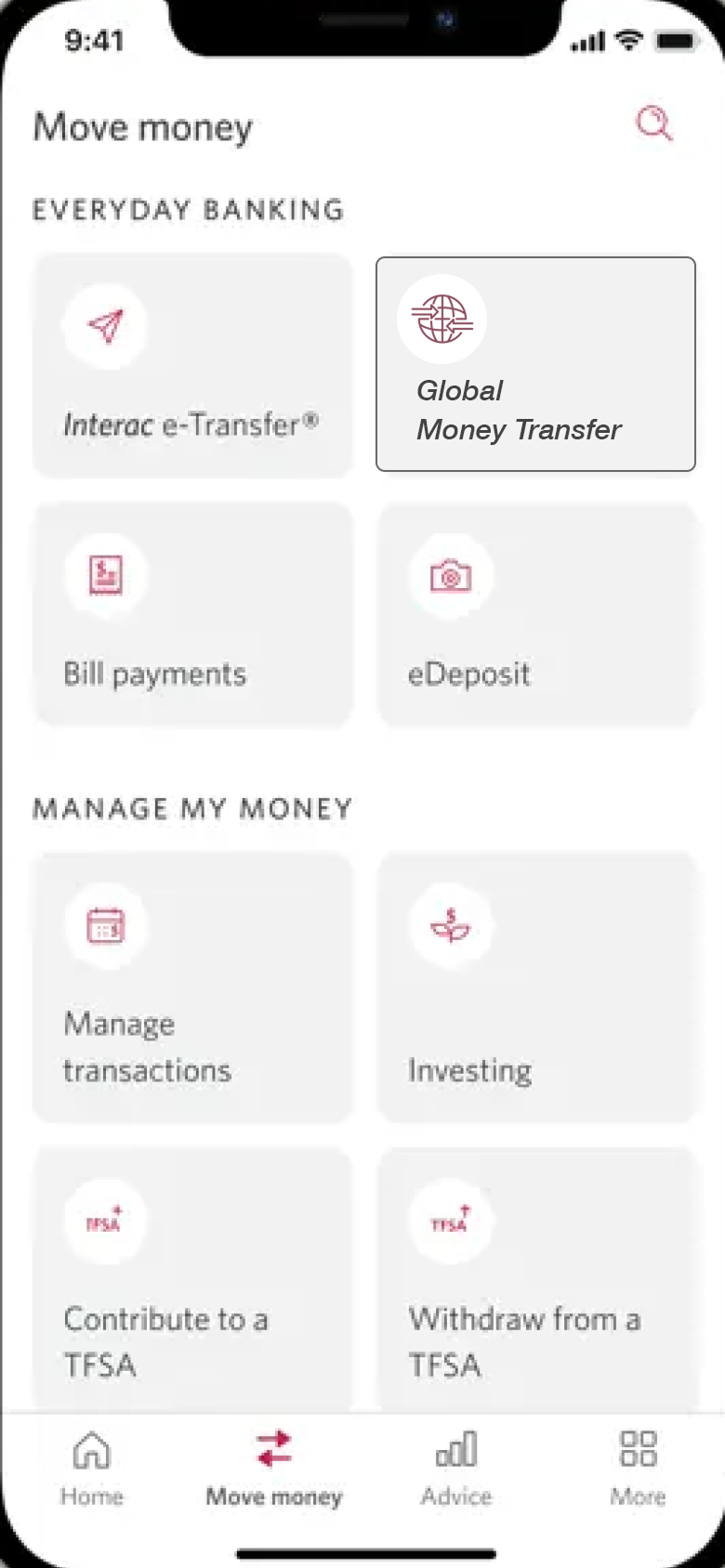 CIBC Move Money home with Global Money Transfer
